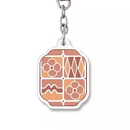 小鏡子鑰匙圈 鐵窗花