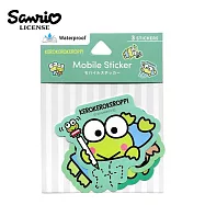【日本正版授權】三麗鷗 防潑水 貼紙包 手機貼紙/平板貼紙/筆電貼紙/行李貼/裝飾貼紙 - 大眼蛙