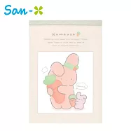 【日本正版授權】熊熊兔 便條本 100頁 日本製 便條紙 KUMAUSA - A款