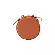 【MUJI 無印良品】自由組合收納包/圓形/橘
