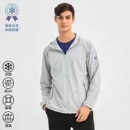 【KISSDIAMOND】台灣認證涼感速乾防曬外套(KDFJ-5315)男款 2XL 淺灰