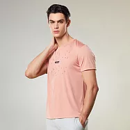 【ST.MALO】奧運超跑秒吸速乾空氣感零著藝術精品男上衣-2312MT- M 霧橙色