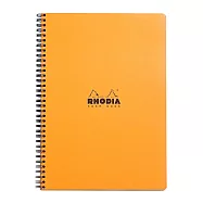 【Rhodia|Classic】圈裝筆記本 _A4+_22.5x29.7cm _橫線帶框_ 80g_ 80張_ 橘色