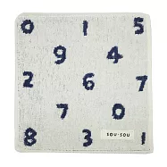 【日本丸真】SOU SOU 京都新和風口袋小方巾 數字遊戲 白 數字遊戲 白