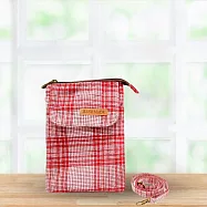 【Hook&rsquo;s嚴選】Vintage 送禮首選 拼接圖騰包 復古格紋蕾絲織布包 側背包 (格紋款)