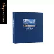 珠友 6K3孔相本/黑色內頁/可收納180枚3X5相片/相簿相冊/照片活頁收納冊/回憶紀錄冊 01深藍