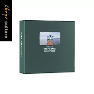 珠友 6K3孔加大相本(3x5)/可收納180枚3x5相片/活頁相簿/透明盒裝相冊/成長紀念/回憶珍藏 01松綠