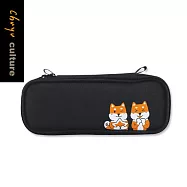 珠友 單層上翻筆袋-柴星星/文具收納袋/鉛筆盒/超大容量/文具包/工具包/SGS檢驗合格 01黑