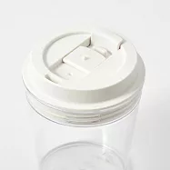 【MUJI 無印良品】攜帶式透明隨行杯/附杯套/540ml