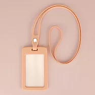 【ABEL】舒展 超Q彈矽膠證件套繩組 粉桔