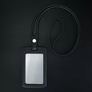 【ABEL】舒展 超Q彈矽膠證件套繩組 黑色