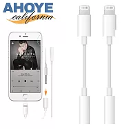 【Ahoye】Lightning 轉 3.5mm(母)耳機音源轉接線 (兩入組)