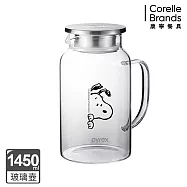 康寧PYREX SNOOPY史努比黑白復刻-偷看款 耐熱玻璃壺1450ml
