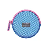 【KING JIM】FLATTY SHEER 多功能網狀拉鍊袋 S 藍色 (5160-BL)