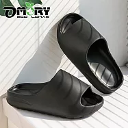 【OMORY】厚底EVA鯊魚齒拖鞋- 黑色26cm