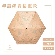 【富雨洋傘】海底世界降溫輕量手開折傘_晴雨兩用(M33-2) 鵝黃