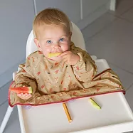 英國 Tidy TOT 防髒吸盤圍兜(長袖)- 森林狐狸