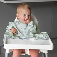 英國 Tidy TOT 防髒吸盤圍兜(長袖)- 呆萌河馬