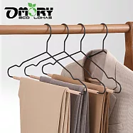 【OMORY】工業風鐵藝衣架3入-黑