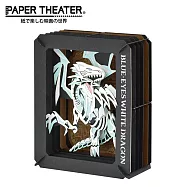 【日本正版授權】紙劇場 遊戲王 紙雕模型/紙模型/立體模型 青眼白龍/黑魔導 PAPER THEATER 青眼白龍