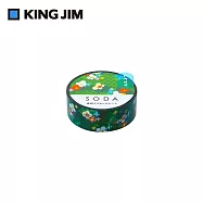 【HITOTOKI】SODA 透明PET卷狀膠帶 15MM 花束(HOHOEMI設計款)