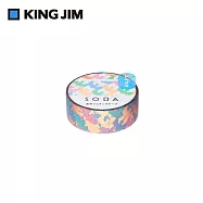 【HITOTOKI】SODA 透明PET卷狀膠帶 粉金箔押款 15MM 鳥