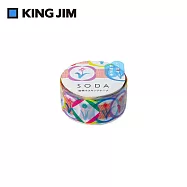 【HITOTOKI】SODA 透明PET卷狀膠帶 軋型款 20MM 徽章