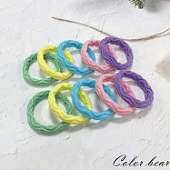 【卡樂熊】基本毛巾圈亮彩系彈力10入組造型髮束/髮圈- 亮彩