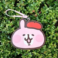 荒唐世界博物館-皮革票卡夾 粉紅兔兔