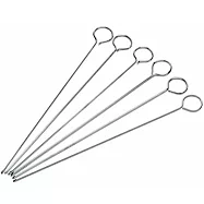 《KitchenCraft》金屬烤肉串叉6入 | 燒烤串叉 烤肉用具 中秋節 露營烤肉 BBQ - 20cm