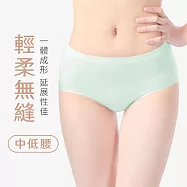 【MORINO摩力諾】石墨烯抑菌輕柔無縫內褲(中腰) 薄荷綠M
