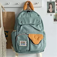 O-ni O-ni新款精選優加後防潑水帆布日韓新款原創多功能電腦精品背包(bag-679) 淺綠色