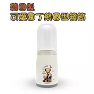 韓國圓型筷筒-園丁熊(筷筒) 灰