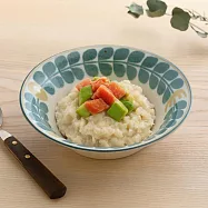 【日本Sango】職人窯燒 昭和復古 陶瓷淺盤16cm ‧ 枝葉