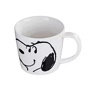 【日本金正陶器】Snoopy史奴比 大臉陶瓷馬克杯280ml ‧ 史奴比