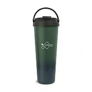 【FUJI-GRACE富士雅麗】陶瓷噴層手提保溫杯700ml 森林綠