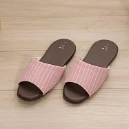 333家居鞋館 輕鬆舒適室內皮拖鞋 粉S號