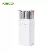 KACO KALOR綺采12色方頭圓頭兩用粗細色彩馬克筆套組 黑灰調