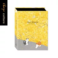 珠友 B6/32K單格相本(4x6)-100枚相片/相冊/相簿/明信片收納/50張黑色內頁/定頁式/上方置入 03濃秋午後