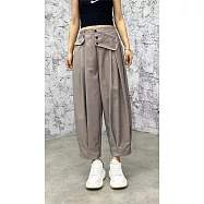 O-ni O-ni秋冬新款精選舒適透氣棉設計師款修飾肚圍時尚潮款九分短靴褲(品質保證)(S-8996) FREE 灰色