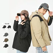 【KISSDIAMOND】撞色加厚保暖老帽棒球帽(KDH-200) F 卡其