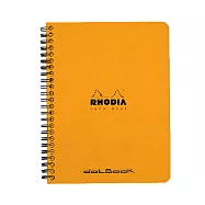 【Rhodia|Classic】圈裝筆記本_A5+_16x21cm_5x5點格_80g_80張_ 橘色