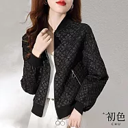 【初色】秋季純色百搭運動棒球長袖氣質休閒外套-13款任選-30411(M-2XL可選) L I.黑色