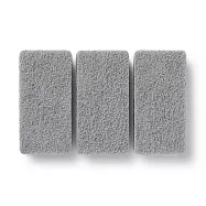 【MUJI 無印良品】聚氨酯三層海綿/3入/灰