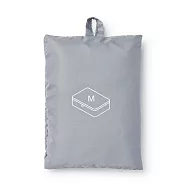 【MUJI 無印良品】聚酯纖維可折收納袋 M.灰
