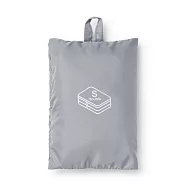 【MUJI 無印良品】聚酯纖維可折收納袋 /雙層S.灰