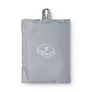 【MUJI 無印良品】聚酯纖維可折收納袋 /雙層M.灰