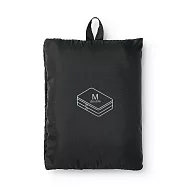 【MUJI 無印良品】聚酯纖維可折收納袋 /雙層M.黑