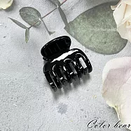 【卡樂熊】韓版簡約透亮造型髮夾/抓夾(五色)- 黑色