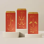 【報時光】2024老派紅包袋-呂捷金句祝福紅包袋 金紅色